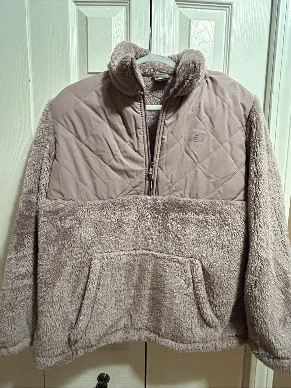 New Balance Quilted Sherpa Pullover